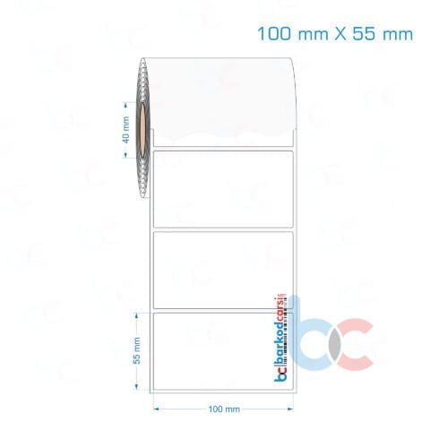 100x55 mm Opak / Mat PP, Fastyre Etiket (Fiyatları)
