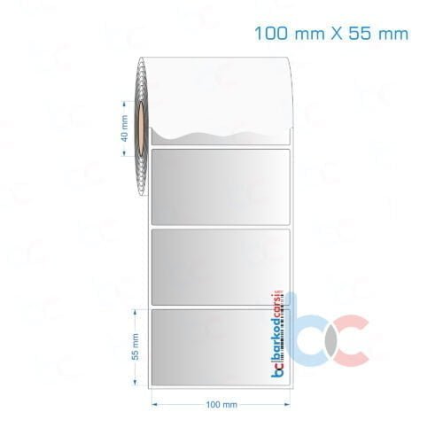 100x55 mm Silvermat Etiket (Fiyatı)