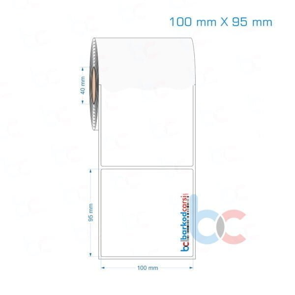 100x95 mm Opak / Mat PP, Fastyre Etiket (Fiyatları)