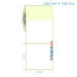 100x100 mm Etiket (Kuşe, Vellum, Eko / Lamine Termal) Fiyatları