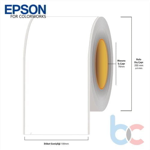 100 mm X 100 mt Epson Etiketi