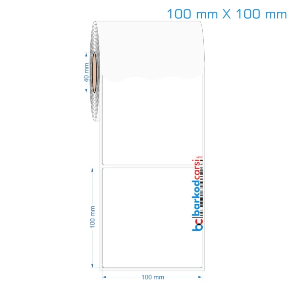 100x100 mm Opak / Mat PP, Fastyre Etiket (Fiyatları)