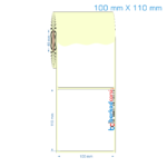 100x110 mm Etiket (Kuşe, Vellum, Eko / Lamine Termal) Fiyatları