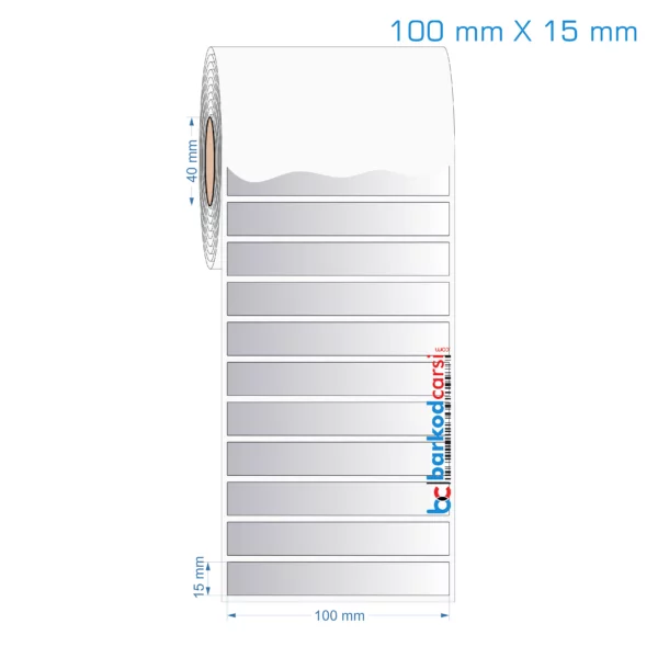 100x15 mm Silvermat Etiket (Fiyatı)