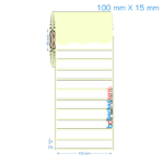 100x15 mm Etiket (Kuşe, Vellum, Eko / Lamine Termal) Fiyatları