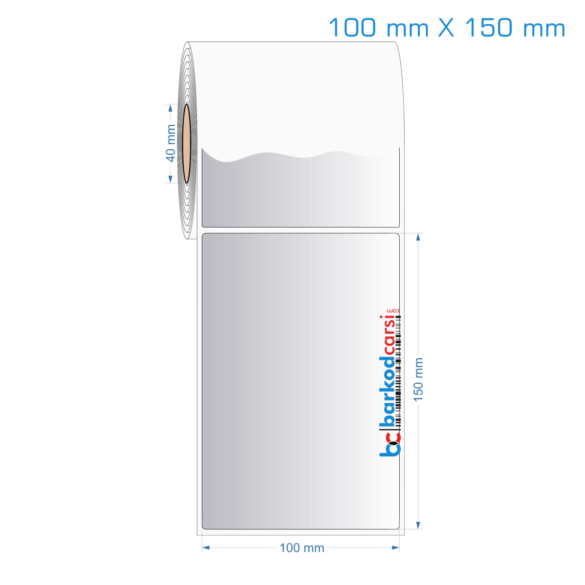 100X150 Mm Hazır Rulo Gri Alüminyum Renkli Silvermat Etiket 100X150 Mm Silvermat Etiket (Fiyatı)