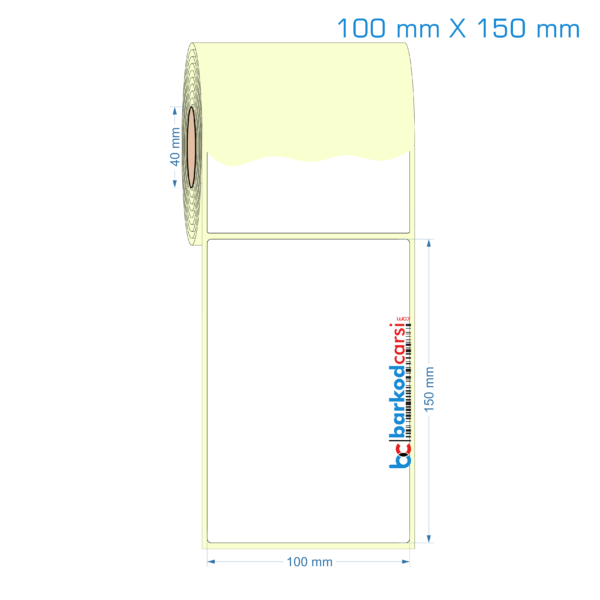 100x150 mm Etiket (Kuşe, Vellum, Eko / Lamine Termal) Fiyatları