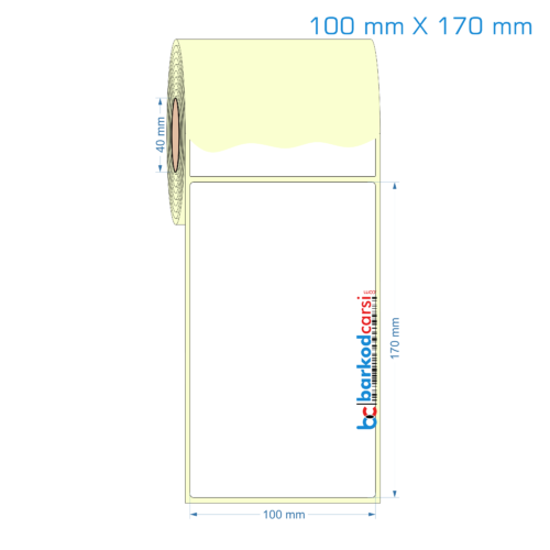 100x170 mm Etiket (Kuşe, Vellum, Eko / Lamine Termal) Fiyatları