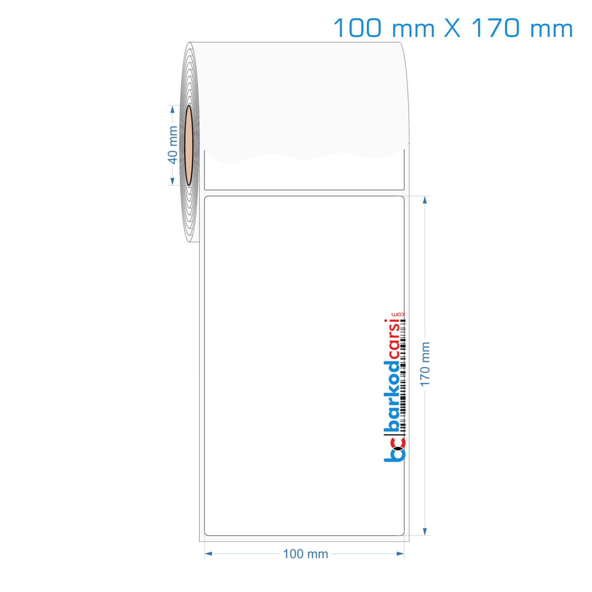 100X170 Mm Hazır Rulo Pp Opak, Mat, Fastyre Etiketler 100X170 Mm Opak / Mat Pp, Fastyre Etiket (Fiyatları)