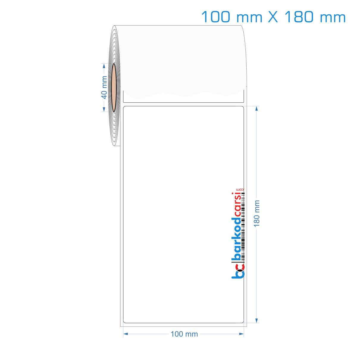 100X180 Mm Hazır Rulo Pp Opak, Mat, Fastyre Etiketler 100X180 Mm Opak / Mat Pp, Fastyre Etiket (Fiyatları)