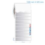 100x20 mm Silvermat Etiket (Fiyatı)