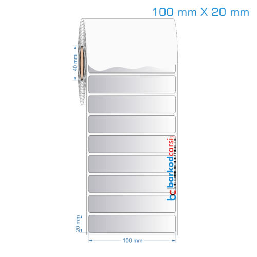 100x20 mm Silvermat Etiket (Fiyatı)