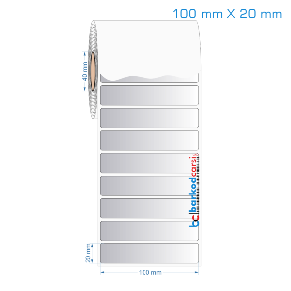 100x20 mm Silvermat Etiket (Fiyatı)