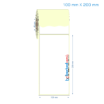 100x200 mm Etiket (Kuşe, Vellum, Eko / Lamine Termal) Fiyatları