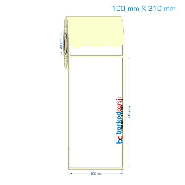 100x210 mm Etiket (Kuşe, Vellum, Eko / Lamine Termal) Fiyatları