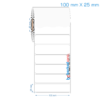 100x25 mm Opak / Mat PP, Fastyre Etiket (Fiyatları)