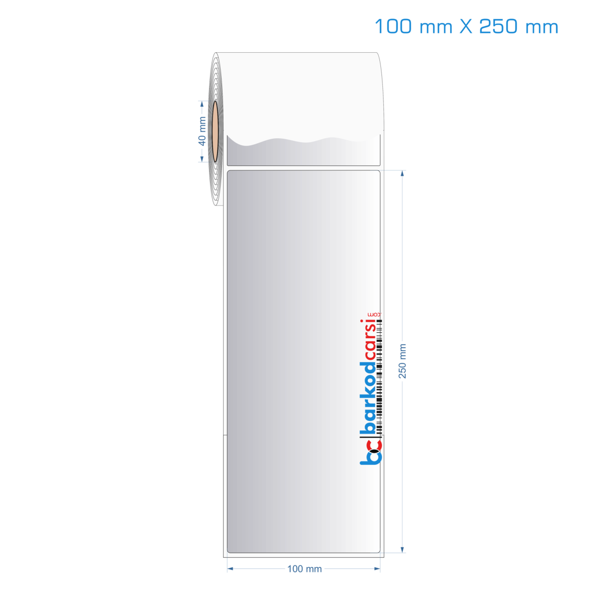 100X250 Mm Silvermat Etiket (Fiyatı)