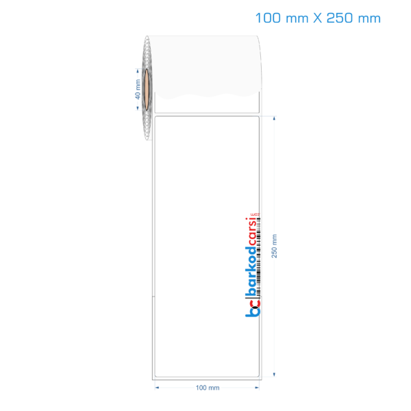100x250 mm Opak / Mat PP, Fastyre Etiket (Fiyatları)