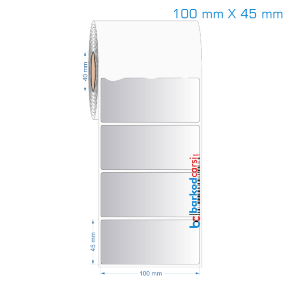 100x45 mm Silvermat Etiket (Fiyatı)