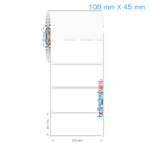 100x45 mm Opak / Mat PP, Fastyre Etiket (Fiyatları)