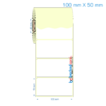 100x50 mm Etiket (Kuşe, Vellum, Eko / Lamine Termal) Fiyatları