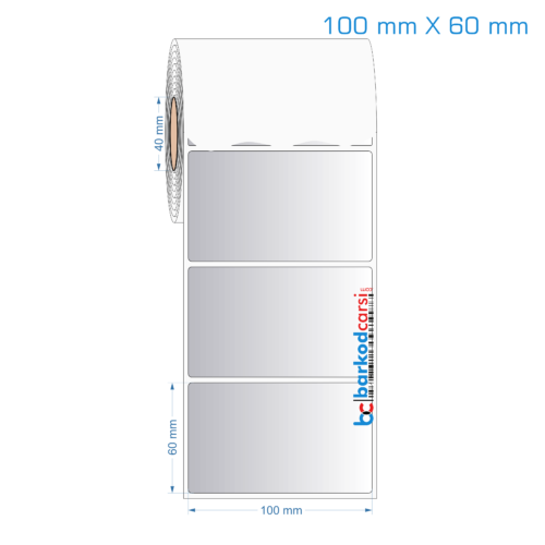 100x60 mm Silvermat Etiket (Fiyatı)