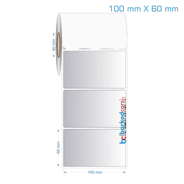 100x60 mm Silvermat Etiket (Fiyatı)