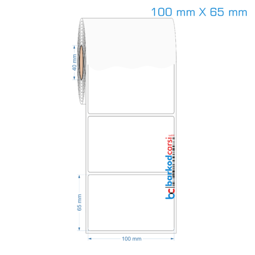 100x65 mm Opak / Mat PP, Fastyre Etiket (Fiyatları)