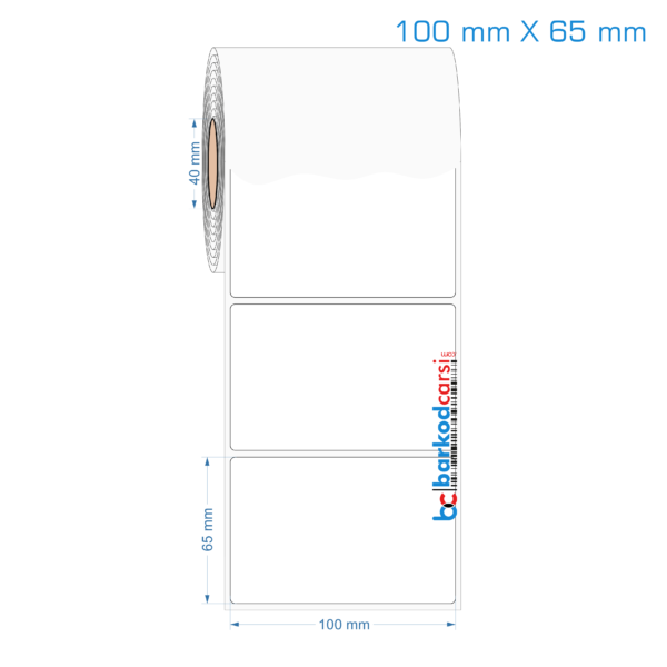 100x65 mm Opak / Mat PP, Fastyre Etiket (Fiyatları)