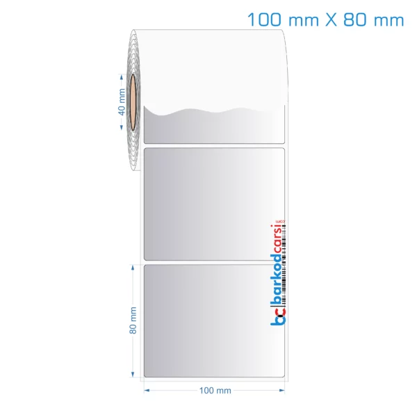 100x80 mm Silvermat Etiket (Fiyatı)