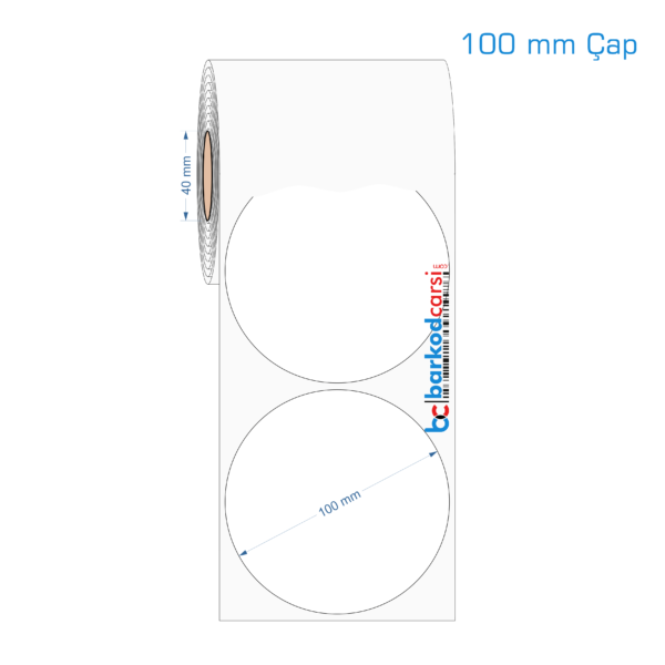 100 mm Çap Opak / Mat PP, Fastyre Etiket (Fiyatları)