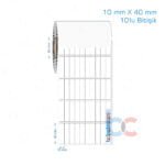 10x40 mm 10'lu Bitişik Opak / Mat PP, Fastyre Etiket (Fiyatları)