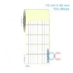 10x40 mm 10'lu Bitişik Etiket (Kuşe, Vellum, Eko / Lamine Termal) Fiyatları