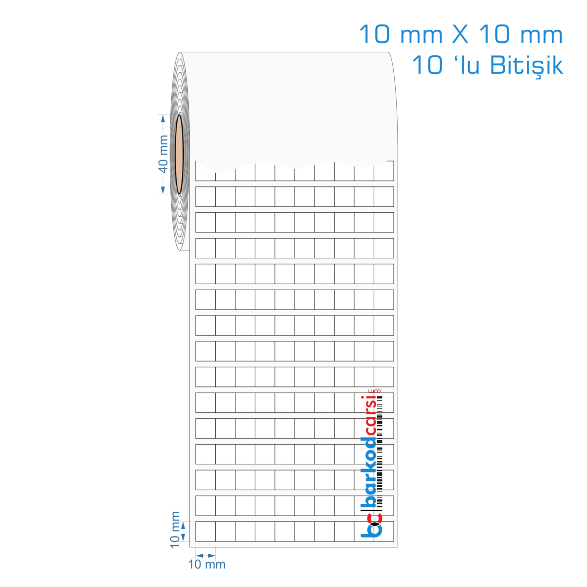 10 X 10 Mm Opak Pp / Fastyre Etiket Fiyatı 10X10 Mm Fastyre, Opak Pp, Mat Pp Etiket (10 'Lu Bitişik)