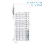 10x10 mm Silvermat Etiket (10 'lu Bitişik)