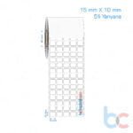 15x10 mm 5'li Yanyana Opak / Mat PP, Fastyre Etiket (Fiyatları)