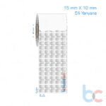 15x10 mm 5'li Yanyana Silvermat Etiket (Fiyatı)