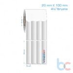 20x100 mm 4'lü Yanyana Silvermat Etiket (Fiyatı)