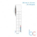 20x10 mm 2'li Yanyana Opak / Mat PP, Fastyre Etiket (Fiyatları)