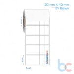 20x40 mm 5'li Bitişik Opak / Mat PP, Fastyre Etiket (Fiyatları)