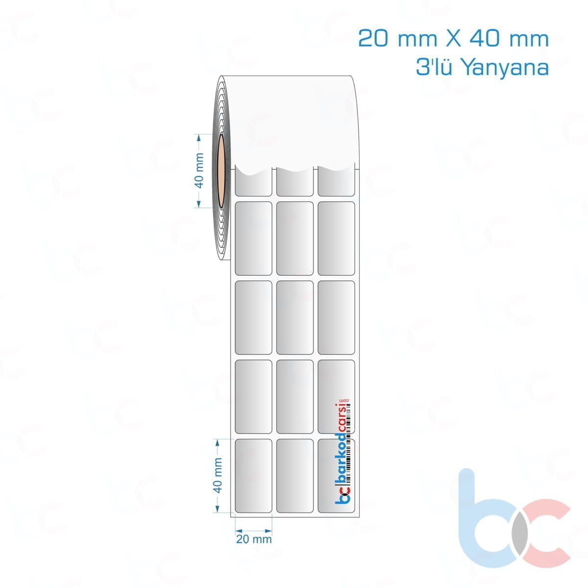 20X40 Mm 3'Lü Yanyana Hazır Rulo Gri Alüminyum Renkli Silvermat Etiket 20X40 Mm 3'Lü Yanyana Silvermat Etiket (Fiyatı)