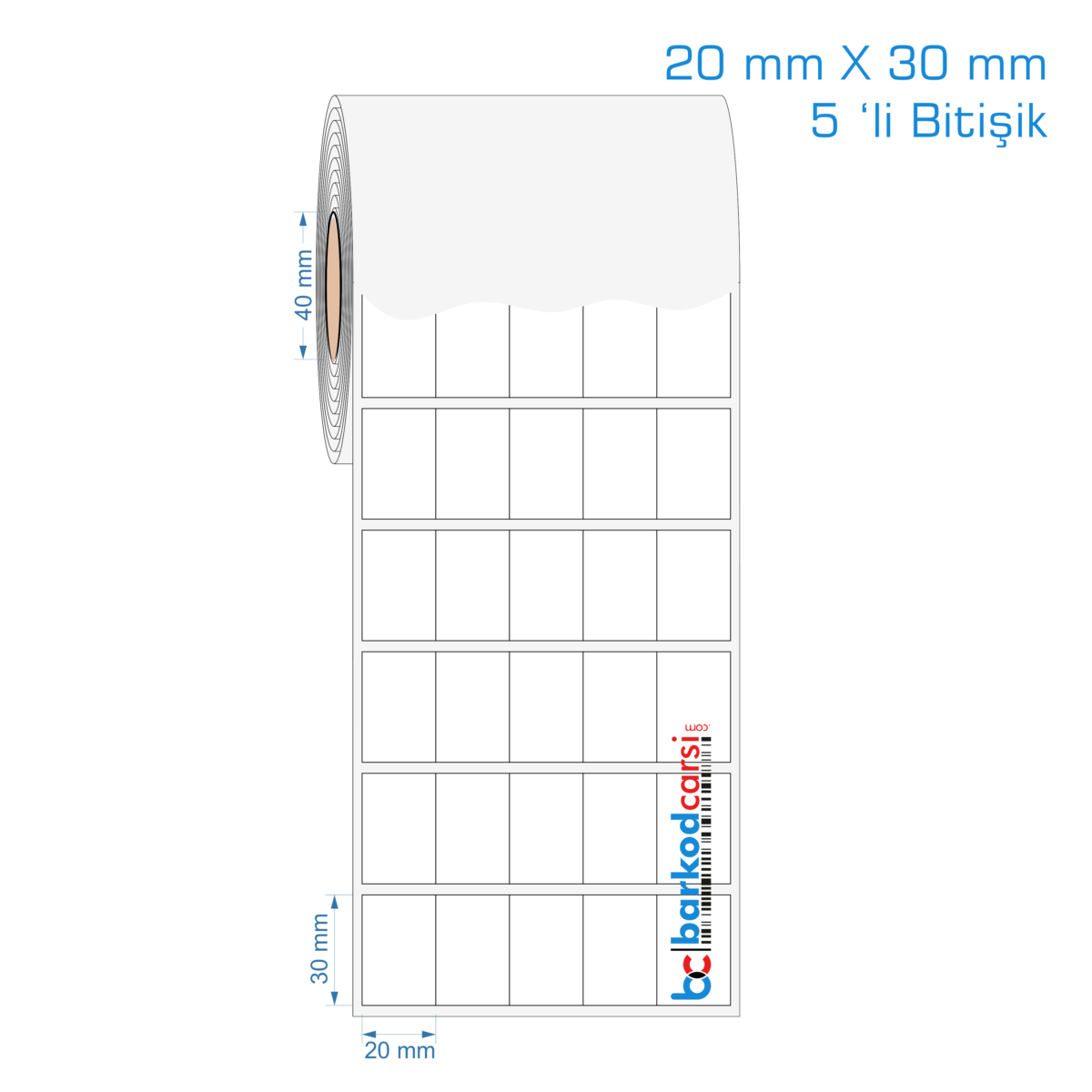 20 X 30 Mm Opak Pp / Fastyre Etiket Fiyatı 20X30 Mm Fastyre, Opak Pp, Mat Pp Etiket (5 'Li Bitişik)