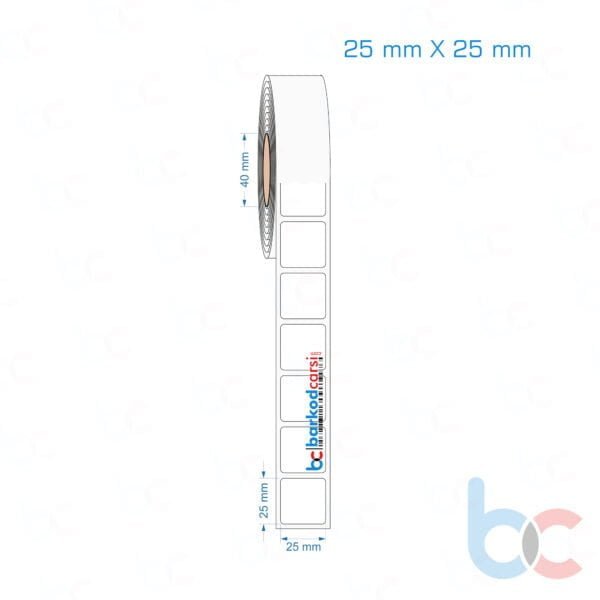 25x25 mm Opak / Mat PP, Fastyre Etiket (Fiyatları)