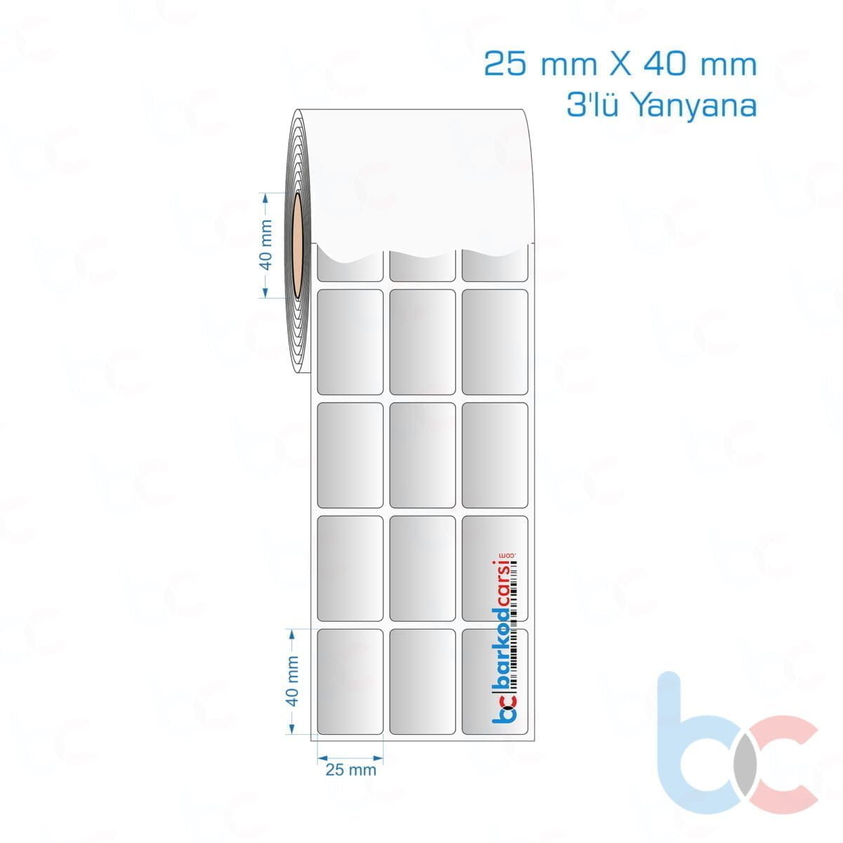 25X40 Mm 3'Lü Yanyana Hazır Rulo Gri Alüminyum Renkli Silvermat Etiket 25X40 Mm 3'Lü Yanyana Silvermat Etiket (Fiyatı)
