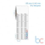 25x40 mm 3'lü Yanyana Silvermat Etiket (Fiyatı)