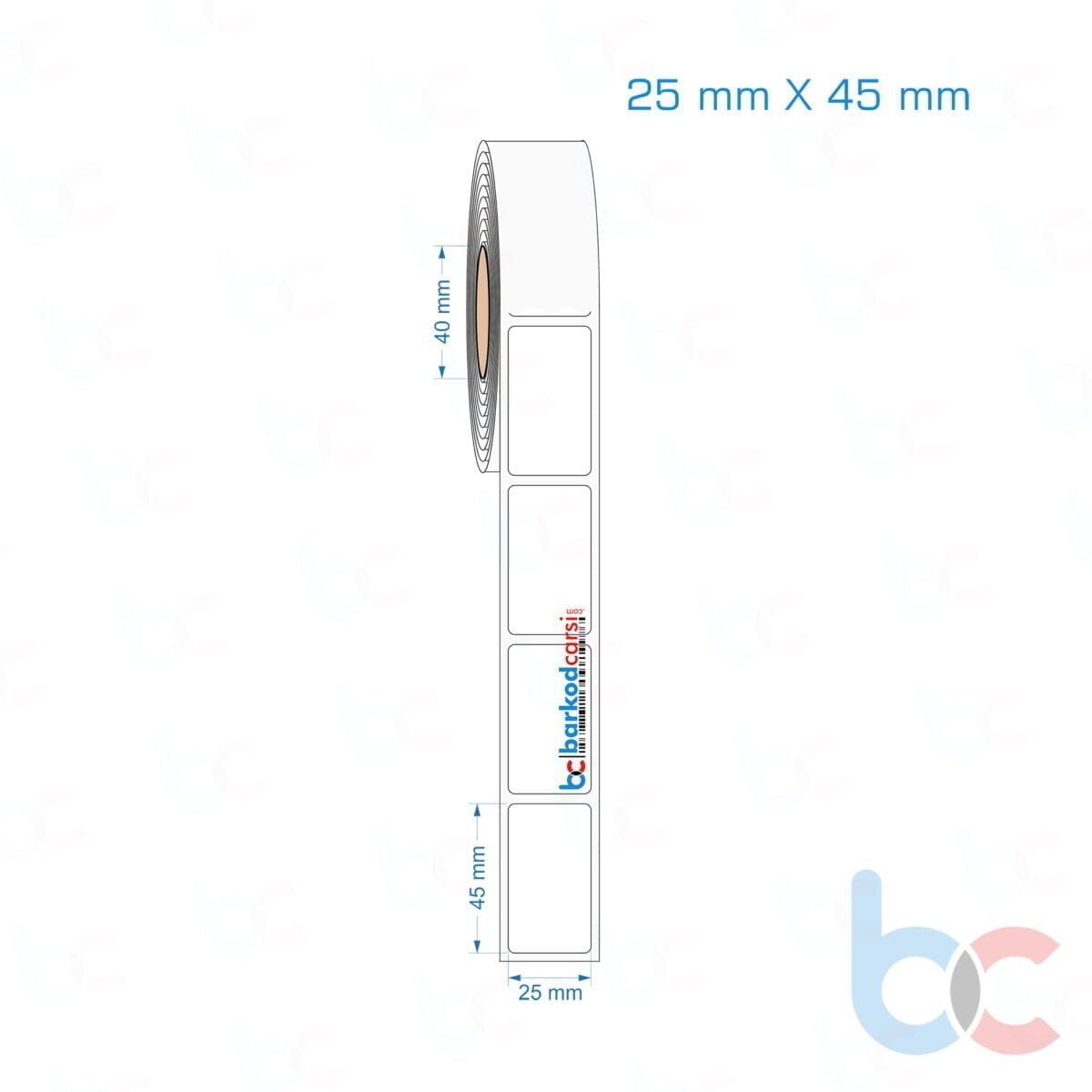 25X45 Mm Hazır Rulo Pp Opak, Mat, Fastyre Etiketler 25X45 Mm Opak / Mat Pp, Fastyre Etiket (Fiyatları)
