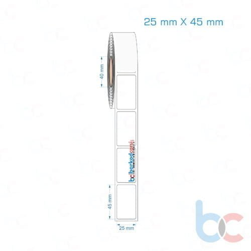 25x45 mm Opak / Mat PP, Fastyre Etiket (Fiyatları)