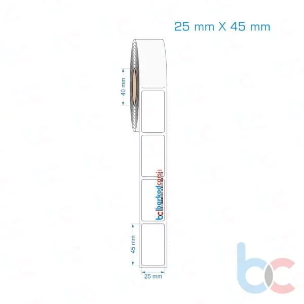 25x45 mm Opak / Mat PP, Fastyre Etiket (Fiyatları)