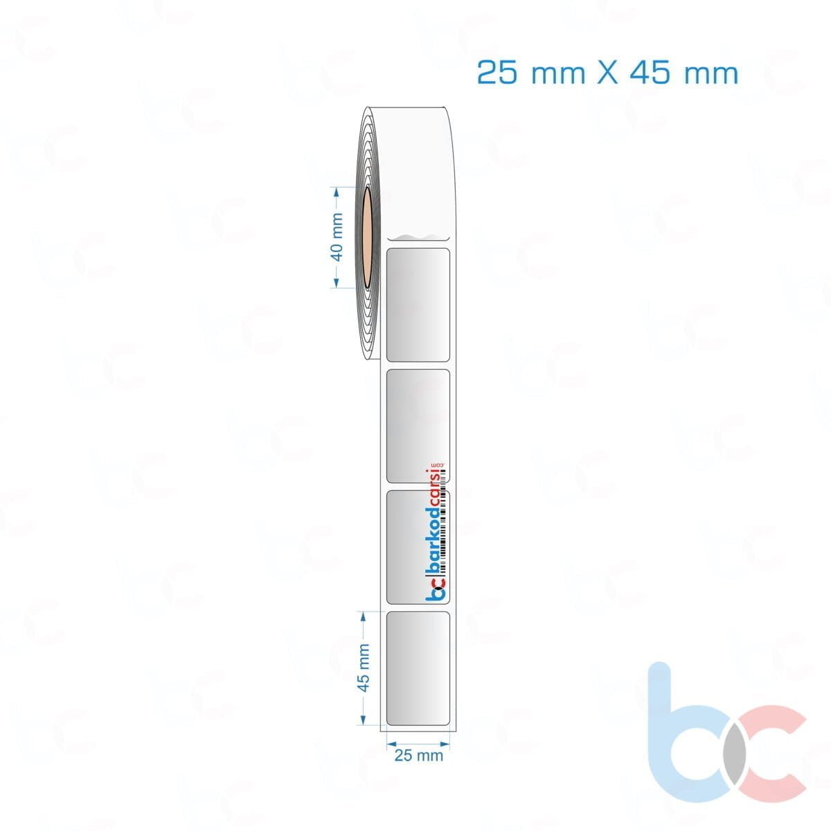 25X45 Mm Silvermat Etiket (Fiyatı)
