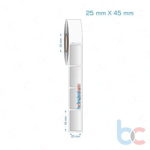 25x45 mm Silvermat Etiket (Fiyatı)